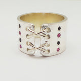 Silver Bdsm Corset Ring