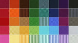 SALE Dots & Stripes Pixie Strips/Jelly Roll by RJR Fabrics for RJR Fabrics - 40, 2.5 inch Precut Fabric Strips