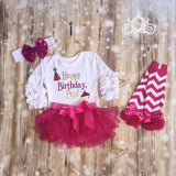 Happy Birthday Custom Ruffle Shirt Personalized Shirt Girl Baby Toddler Shirt