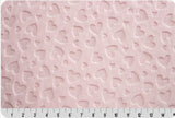 Cuddle Embossed Heart - Blush - 58"/60" Width - Minky Yardage by Shannon Fabrics