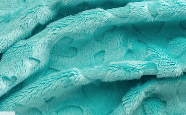 Cuddle Embossed Heart Aruba - 58"/60" Width - Minky Yardage by Shannon Fabrics