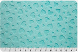 Cuddle Embossed Heart Aruba - 58"/60" Width - Minky Yardage by Shannon Fabrics