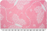 Cuddle Prints - Flowerfly Cuddle - Paris Pink - 58"/60" Width - Minky Yardage by Shannon Fabrics