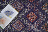 BENI MGUILD.Vintage Moroccan Rug. Wool Beni MGUILD Carpet. Modern Design.