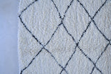 AZILAL. 9'11"x4'11"Vintage Moroccan Rug. Wool Boucherouite Carpet. Modern Design.