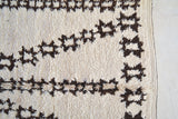 BENI OURAIN. 9'7"x5'9"Vintage Moroccan Rug. Wool Beni Ourain Carpet. Modern Design.