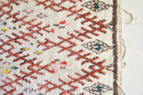 BENI OURAINVintage Moroccan Rug. Wool Carpet. Modern Design.