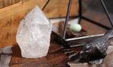 Clear Quartz Crystal Point 190g || Grade A Crystal Point || Clear Crystal Generator || Crystal Grid || Altar Crystal || Standing Crystal