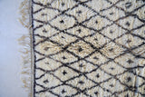 BENI OURAIN 10'2"x6'7""Vintage Moroccan Rug. Wool Beni Ourain Carpet. Modern Design.