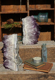 Amethyst Geode Bookends 2.56kg || Large Amethyst Points || Amethyst Geode Pair || Dorm Decor || Crystal Bookends || College Gifts || Boho ||