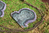 Amethyst Stalactite || Stalactite Slice || Crystal Flower || Amethyst Slice || Raw Amethyst || Druzy Stalactite || Agate Slice || Ornament |