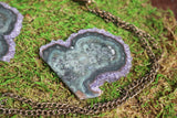 Amethyst Stalactite || Stalactite Slice || Crystal Flower || Amethyst Slice || Raw Amethyst || Druzy Stalactite || Agate Slice || Ornament |