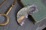 Amethyst Stalactite || Stalactite Slice || Crystal Flower || Amethyst Slice || Raw Amethyst || Druzy Stalactite || Agate Slice || Ornamental