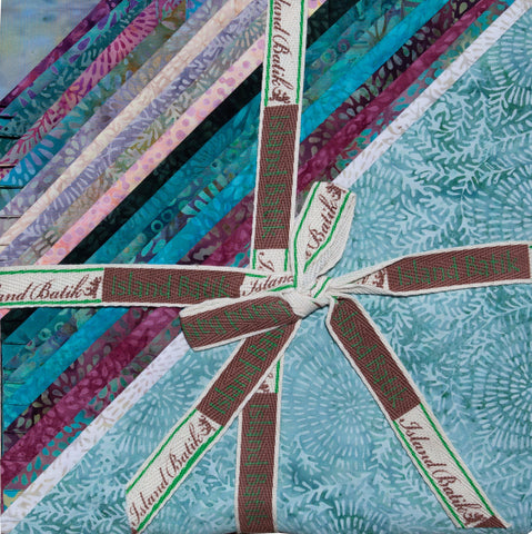 SALE Coastal Mist Batiks Stack Pack/Layer Cake by Kathy Engle for Island Batiks - 42, 10" X 10" Precut Batik Fabrics