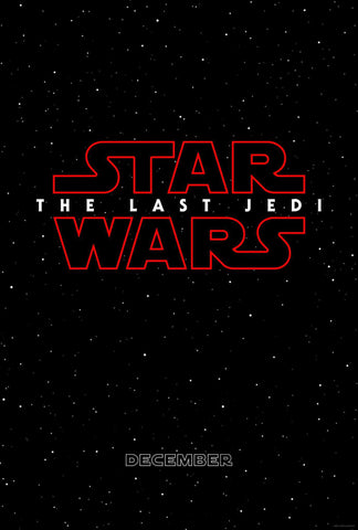 Star Wars The Last Jedi Movie Poster - Episode VIII Print - Star Wars Art - Star Wars Gift - Size 13x20"/24x36"