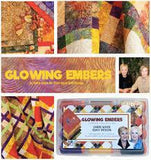 SALE Glowing Embers Batiks Stack Pack/Layer Cake by Kathy Engle for Island Batiks - 42, 10" X 10" Precut Batik Fabrics