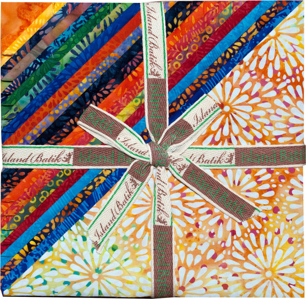 SALE Pressed Petals Batiks Stack Pack/Layer Cake by Kathy Engle for Island Batiks - 42, 10" X 10" Precut Batik Fabrics