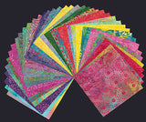 SALE Sweet Nectar Batiks Stack Pack/Layer Cake by Kathy Engle for Island Batiks - 42, 10" X 10" Precut Batik Fabrics