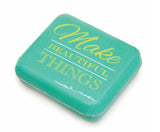 Make Beautiful Things - 3" x 2.5" Tin Sewing Sayings by Moda - TIN 15 Moda #1 - Storage - Gifts