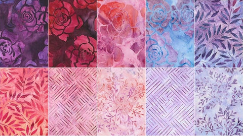 SALE Artisan Batiks -Splendid 4, Ten Squares/Layer Cake by Lunn Studios for Robert Kaufman - 42, 10" X 10" Precut Batik Fabrics