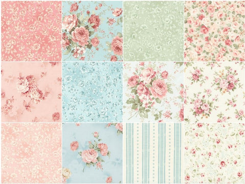 SALE Margeaux - Aqua Colorstory Ten Squares/Layer Cake by Robert Kaufman Fabrics - 42, 10" X 10" Precut Fabric Squares