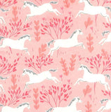 SALE Magic Flannels - Unicorn Forest Blossom Flannel Yardage by Michael Miller - 100% Cotton Flannel (Non-Metallic)