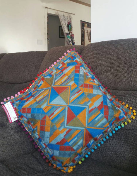 Boho Couch Cushion cover, Farmhouse pillow, gypsy boho pillow cover, designer pillow, boho pillow, xmas gift for her, boho accent pillow