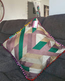 Boho Couch Cushion cover, Farmhouse pillow, gypsy pillow cover, designer pillow, boho accent pillow, boho pillow, xmas gift for her