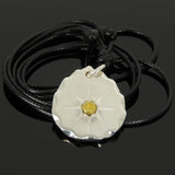 Men's Women Adjustable Necklace 925 Sterling Silver Brass Eagle Pendant with Wax Rope DiyNotion NK178