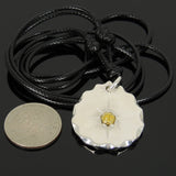 Men's Women Adjustable Necklace 925 Sterling Silver Brass Eagle Pendant with Wax Rope DiyNotion NK178