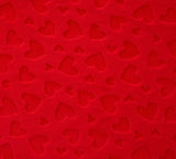 Cuddle Embossed Heart - Scarlet - 58"/60" Width - Minky Yardage by Shannon Fabrics