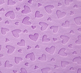 Cuddle Embossed Heart - Lilac 58"/60" Width - Minky Yardage by Shannon Fabrics