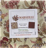 Marseille Charm Pack by Dover Hill for Benartex - 42, 5 inches X 5 inches Precut Fabric Squares