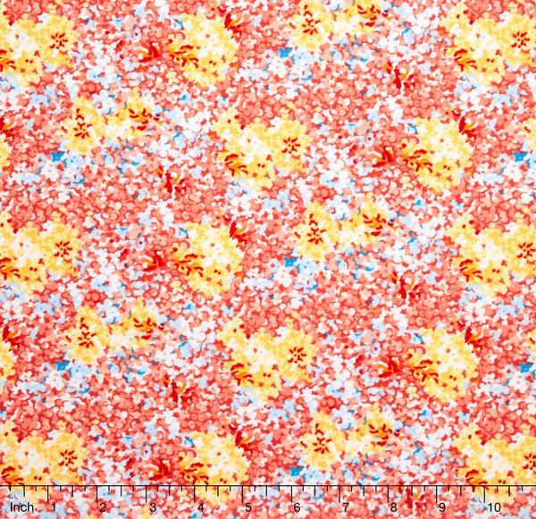 SALE Forever Love - Forever Rose on Butter Yardage by Eleanor Burns for Benartex