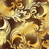 New Collection - Harvest Scroll Brown/Gold from the Collection "Sun Valley" By Kanvas Studio for Benartex - Sold By 1/2 Yard and 1 Yard