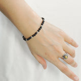 Men's Women Lava Rock Adjustable Braided Bracelet 925 Sterling Silver Beads DiyNotion BR1055