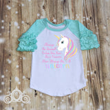 Always Be Yourself Unicorn  Raglan Personalized Shirt Girl Baby Toddler Shirt
