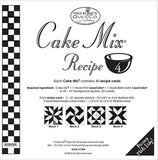 Cake Mix Recipe 4 by Miss Rosie's Quilt Co. for Moda Fabrics - Each Recipe Pad contains 44 Recipe Cards