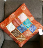 Luxury Pillowcase, hippie boho cushion, block print cushion, xmas gift for her, garden pillow, Couch Pillow, handmade, Indian Cushion