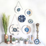 8" Teal Agate Acrylic Wall Clock