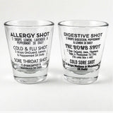 Recipes E.O. Shot Glass – Essential Oils Allergy Cold Flu Sore Throat Digestive Cold Sore - by Hidden Essentials - Helpful Funny