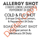 Recipes E.O. Shot Glass – Essential Oils Allergy Cold Flu Sore Throat Digestive Cold Sore - by Hidden Essentials - Helpful Funny