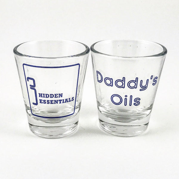 Daddy's E.O. Shot Glass - Daddy's Oils - Essential Oils - by Hidden Essentials/dōTERRA Young Living Helpful