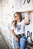 Cow Tee, Cow Shirt, Ranch, Cowgirl Shirt, Farm, Farm Life, Cow, Cow Love, Country Love Shirt , Hippie, Hipster Shirt , Rodeo,Hippie Cow