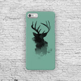 Silhouette Deer Case iPhone 7, iPhone 7 Plus, iPhone 6, iPhone 5, Samsung Galaxy S7, Edge, S6, S6, S4, Google Pixel