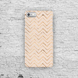Rose Gold Chevron Case iPhone 7, iPhone 7 Plus, iPhone 6, iPhone 5, Samsung Galaxy S7, Edge, S6, S6, S4, Google Pixel