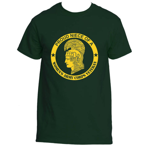 Women's Army Corps ( WAC ) Pallas Athena Proud Niece Shirt