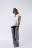 Woman Linen pants /Wide leg pants /Womens harem pants /Summer pants /Grey linen pants