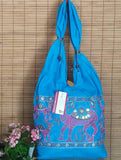 Blue Embroidery purse with Camel/Hand Embroidered Bags/Ethnic Hand Bag/Ethnic Shoulder bag/Short Handle Bags/Ethnic Bags/Boho Shoulder Bags