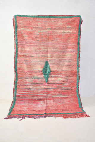 AZILAL.Vintage Moroccan Rug. Wool azilal Carpet. Modern Design.